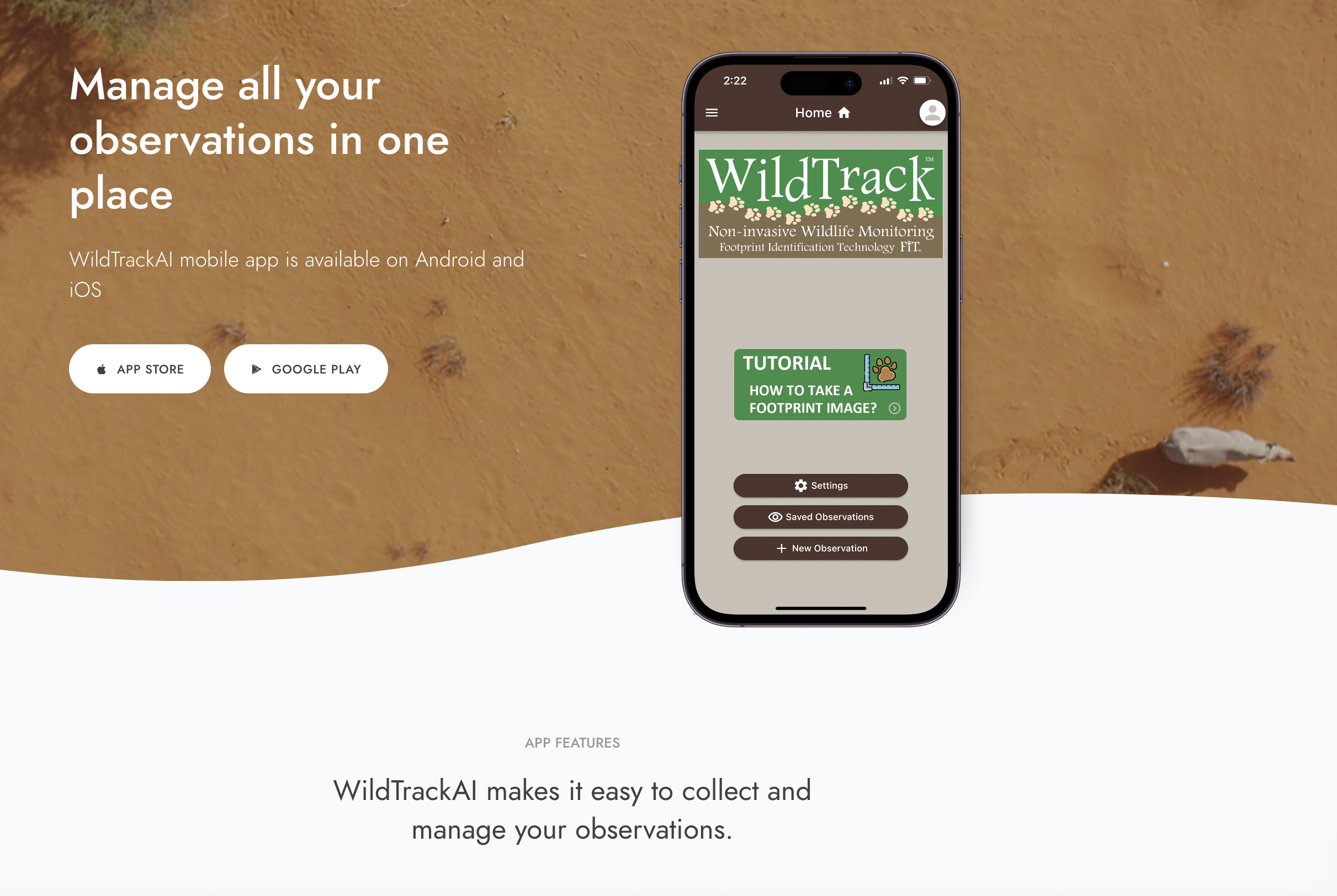 WildTrackAI app new version 1.1.0